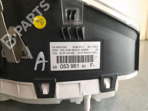 Instrument cluster PEUGEOT 208 I (CA_, CC_) 1.4 HDi | BP11992251C47