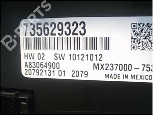 Climate control FIAT 500 (312_) 1.2 (312AXA1A) | BP9406641I5 