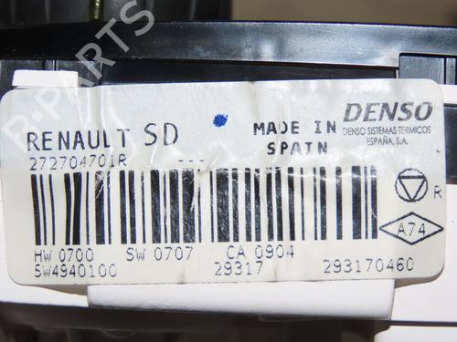 Climate control RENAULT CLIO IV (BH_) 1.5 dCi 90 | BP17036902I5 