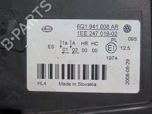 Right headlight VW POLO IV (9N_, 9A_) 1.4 TDI | BP28614208C29
