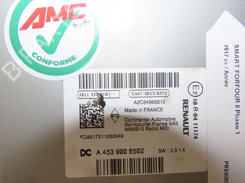 Radio SMART FORFOUR Hatchback (453) electric drive / EQ (453.091) | BP36790938E6 - Image 2