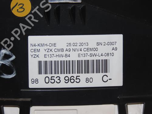 Instrument cluster PEUGEOT 2008 I (CU_) 1.6 HDi | BP22366589C47 