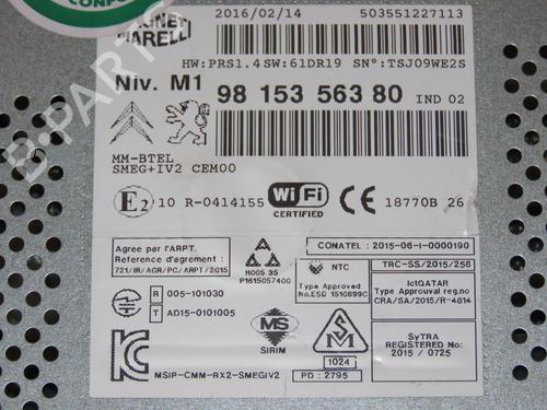 Radio PEUGEOT 208 I (CA_, CC_) 1.2 THP 110 | BP28006064E6