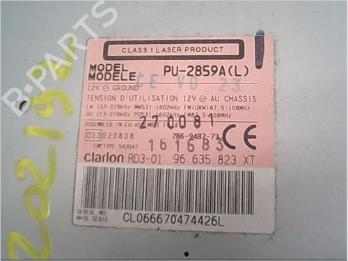 Radio PEUGEOT 206 Hatchback (2A/C) 1.4 HDi eco 70 | BP9405392E6 