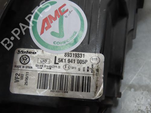 Left headlight VW GOLF VI (5K1) 1.6 TDI | BP29047108C28 