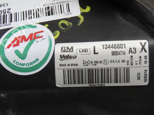 Used Left headlight OPEL CORSA D (S07) 1.3 CDTI (L08, L68) (75 hp) 29516784