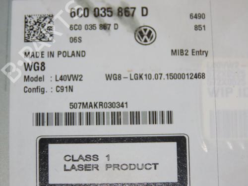 Radio VW POLO V (6R1, 6C1) 1.2 TSI 16V | BP19528669E6 