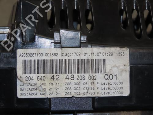 Used Instrument cluster MERCEDES-BENZ C-CLASS (W204) C 200 CDI (204.007, 204.006) (136 hp) 22366583