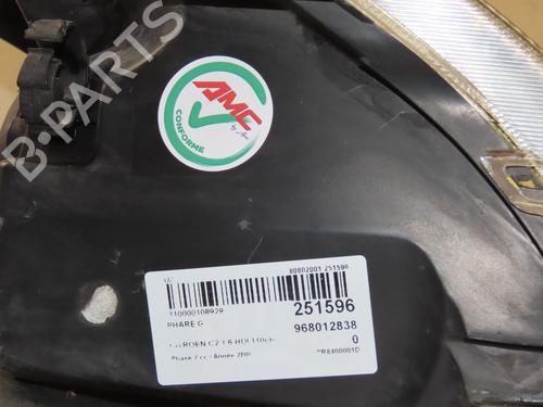 Phare gauche CITROËN C2 (JM_) 1.6 HDi (109 hp) 30691794
