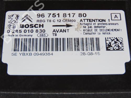 ECU airbags PEUGEOT 3008 I MPV (0U_) 1.6 BlueHDi 120 | BP18912888M53 