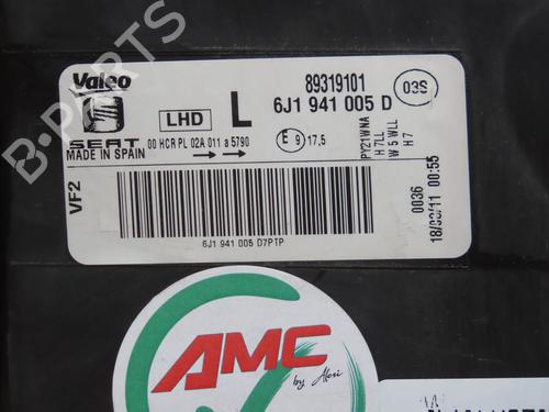 Used Left headlight SEAT IBIZA IV (6J5, 6P1) 1.6 TDI (90 hp) 30893294
