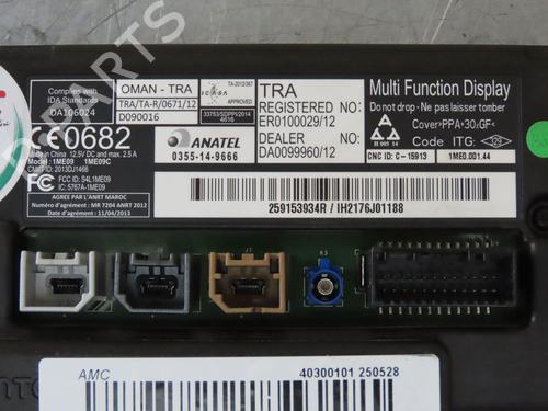 Display monitor RENAULT CLIO IV (BH_) 1.2 TCe 120 (BHAU) | BP27393274C48 