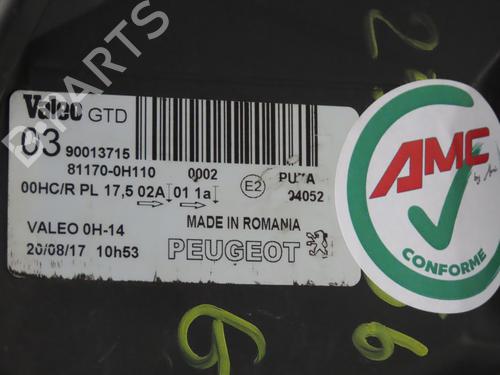 Left headlight PEUGEOT 107 (PM_, PN_) 1.0 | BP29441500C28 