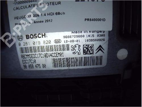 Engine control unit (ECU) PEUGEOT 208 I (CA_, CC_) 1.4 HDi | BP10372844M57 