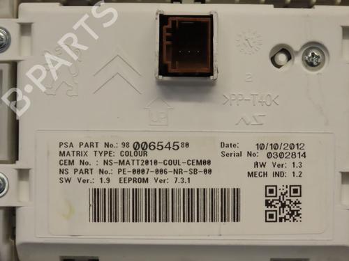 Instrument cluster PEUGEOT 208 I (CA_, CC_) 1.2 VTI 82 | BP19123371C47 