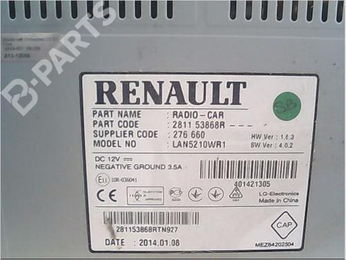 Radio RENAULT CLIO IV (BH_) 1.5 dCi 75 | BP9406970E6 