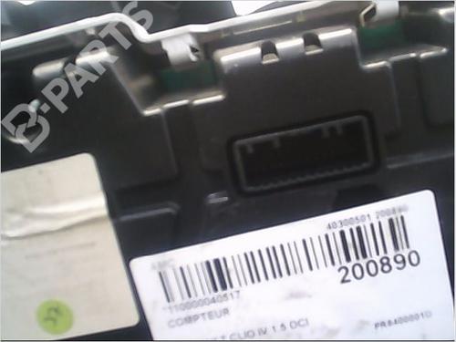 Instrument cluster RENAULT CLIO IV (BH_) 1.5 dCi 75 | BP9405955C47 