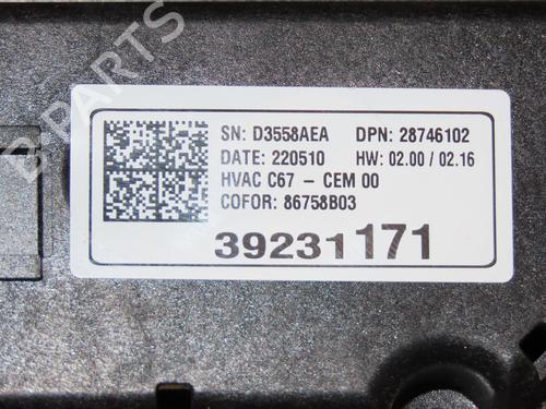 Climate control OPEL CORSA F (P2JO) 1.2 (68) | BP18926191I5 