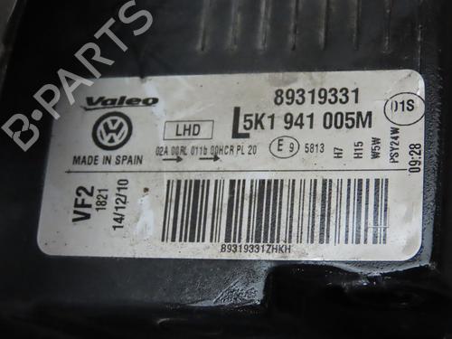 Left headlight VW GOLF VI (5K1) 1.6 TDI | BP28483980C28