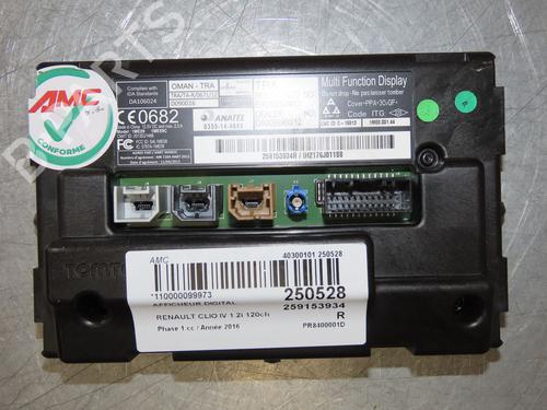 Display monitor RENAULT CLIO IV (BH_) 1.2 TCe 120 (BHAU) | BP27393274C48 