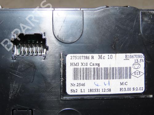 Climate control RENAULT ZOE (BFM_) ZOE | BP29872252I5