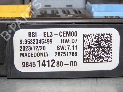 Fuse box CITROËN C3 III (SX) 1.2 THP 110 (SXHNPS, SXHNZT, SXHNZ6) | BP29318614E1 