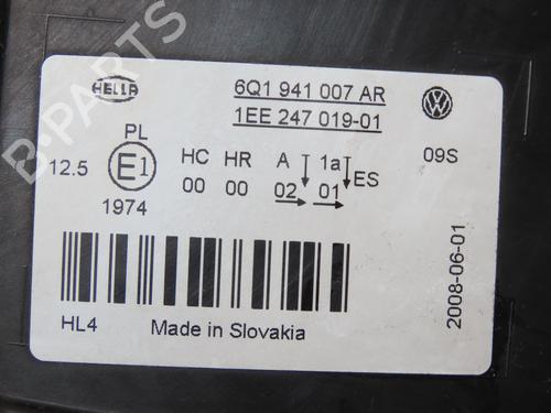 Left headlight VW POLO (9N_, 9A_) 1.4 TDI | BP25905741C28 