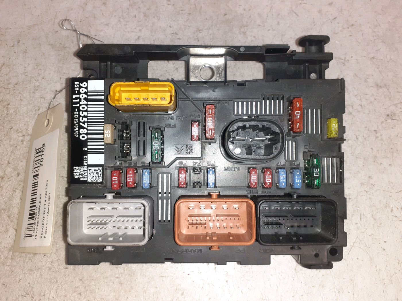 Fuse box PEUGEOT 207 (WA_, WC_) 1.4 HDi 11361211 BParts