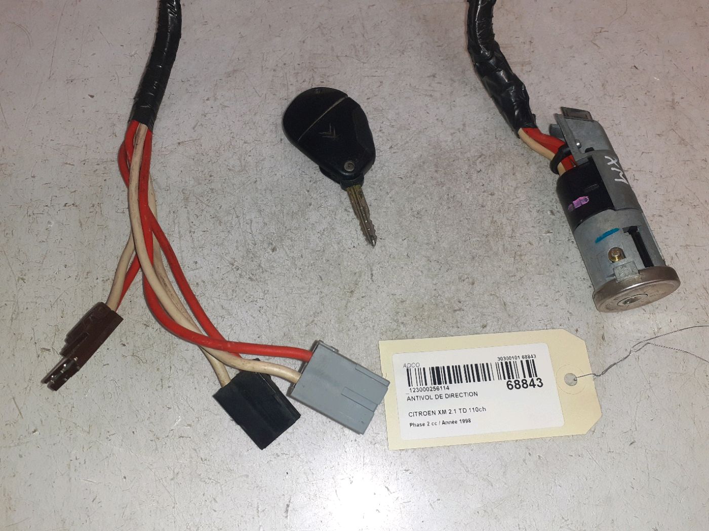 Ignition barrel CITROËN XM (Y4) 2.1 TD 12V 9571067 BParts