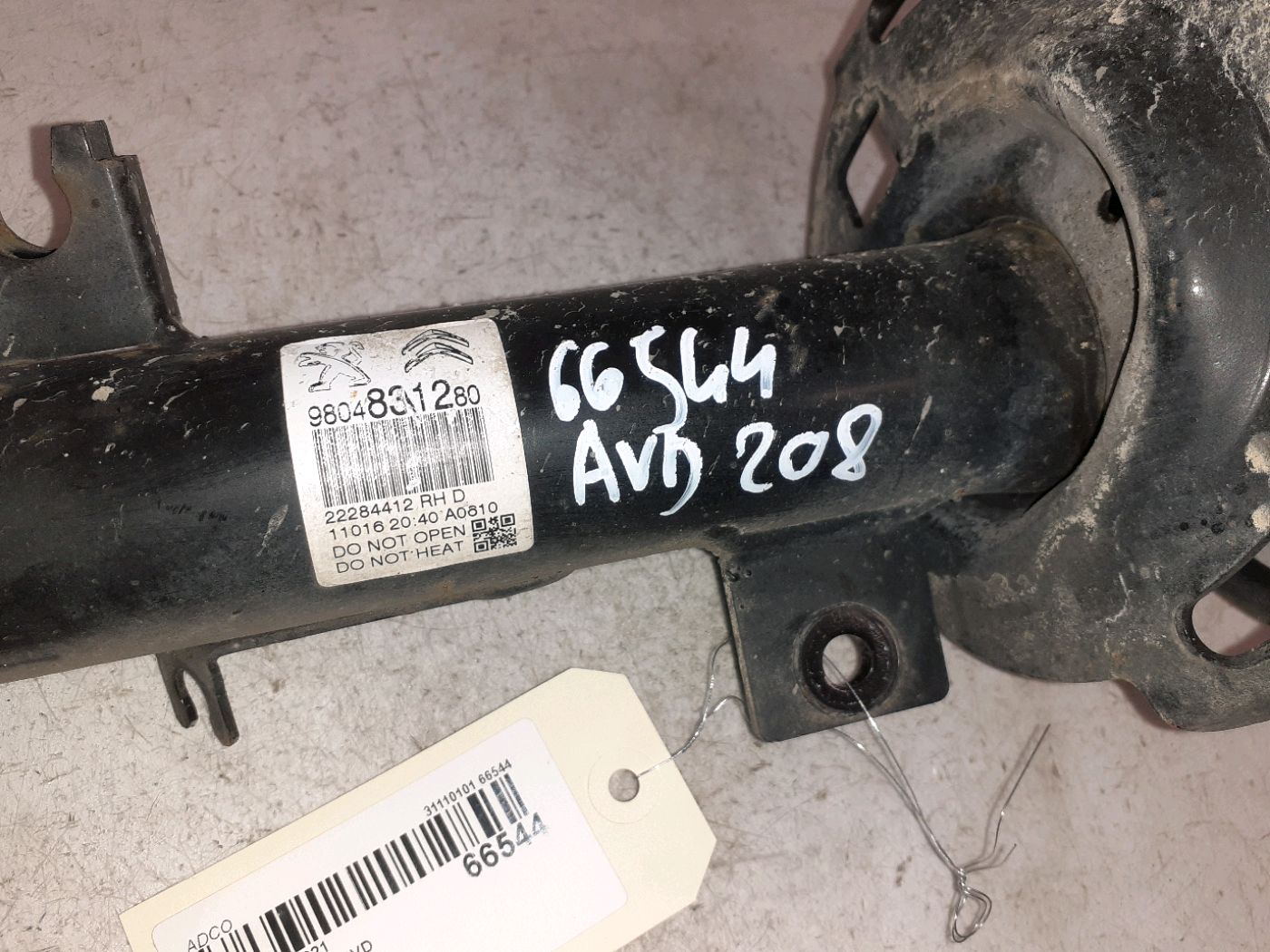 Right front shock absorber PEUGEOT 208 I (CA_, CC_) 1.2 VTI 82 9570845