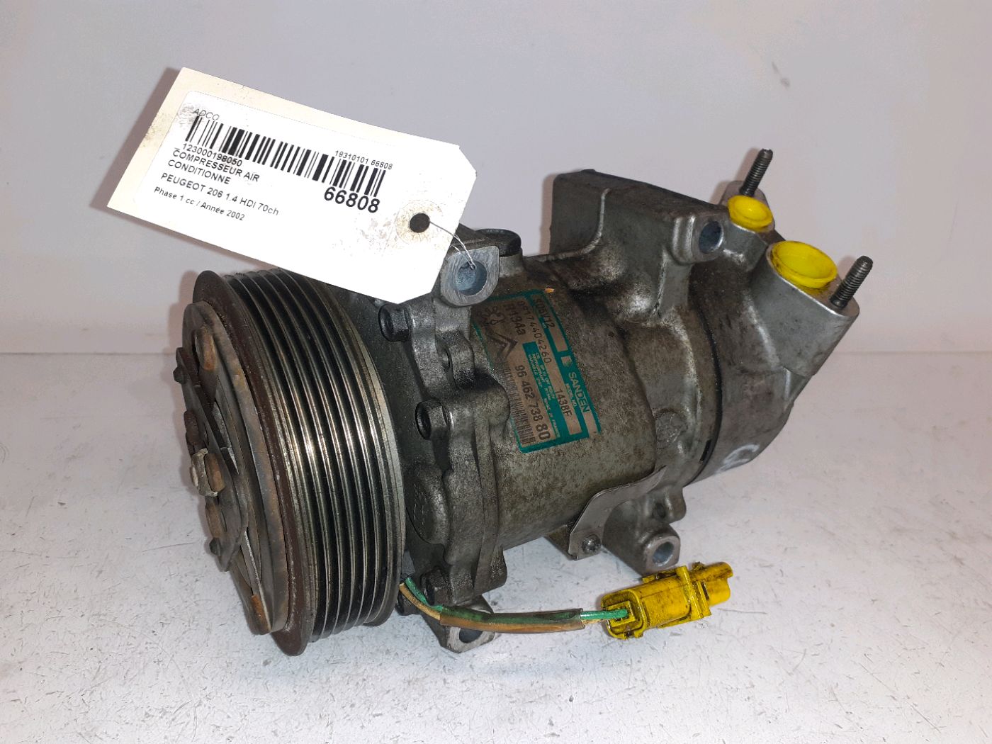 AC compressor PEUGEOT 206 Hatchback (2A/C) 1.4 HDi eco 70 9567675 BParts