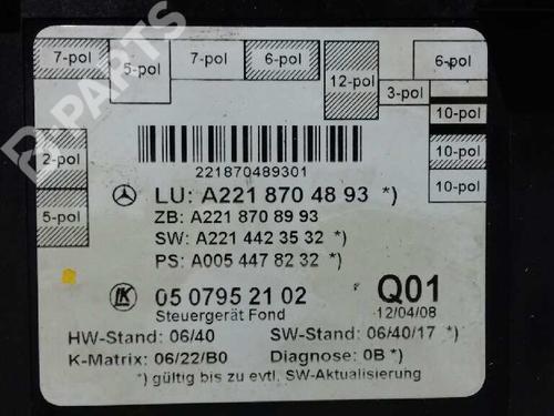Used Control unit MERCEDES-BENZ S-CLASS (W221, V221) S 320 CDI (221.022, 221.122) (235 hp) 1425586