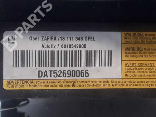 Driver airbag OPEL ZAFIRA / ZAFIRA FAMILY B (A05) 1.9 CDTI (M75) | BP1182753C9 