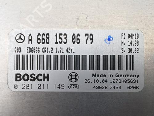 Engine control unit (ECU) MERCEDES-BENZ VANEO (414) | BP26940960M57 - Image 2