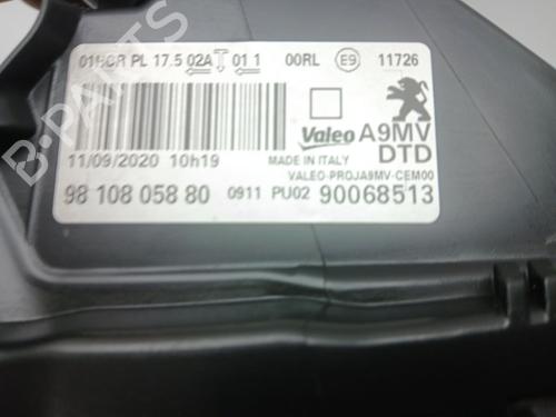 Right headlight PEUGEOT 208 I (CA_, CC_) 1.2 VTI 82 | BP32268916C29