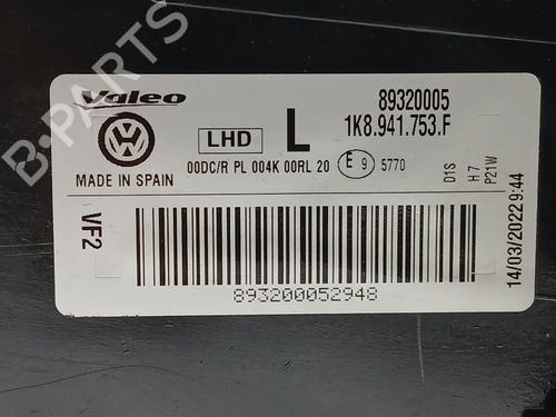 Left headlight VW SCIROCCO III (137, 138) 2.0 TDI | BP26989922C28