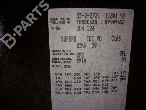 Left front brake caliper SKODA SUPERB I (3U4) 1.9 TDI | BP14501154M105 