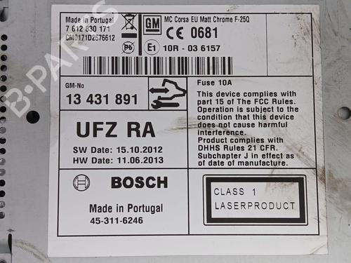 Radio OPEL CORSA D (S07) 1.3 CDTI (L08, L68) | BP27624892E6 
