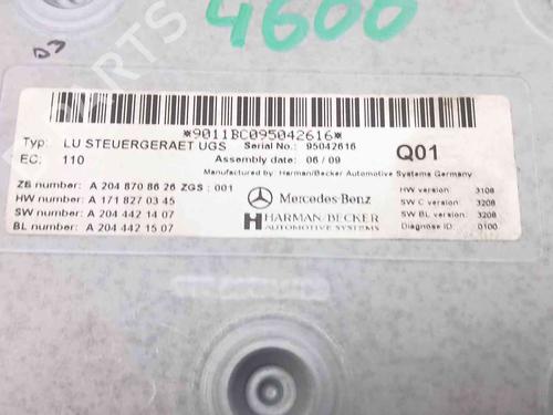 Electronic module MERCEDES-BENZ E-CLASS (W212) E 350 CDI (212.025) | BP39688009M83 - Image 2