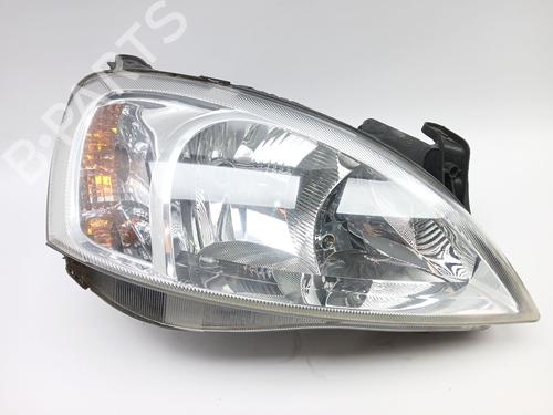 Used Right headlight Right headlight OPEL CORSA C (X01) 1.2 (F08, F68) (75 hp) 34404940 34404940