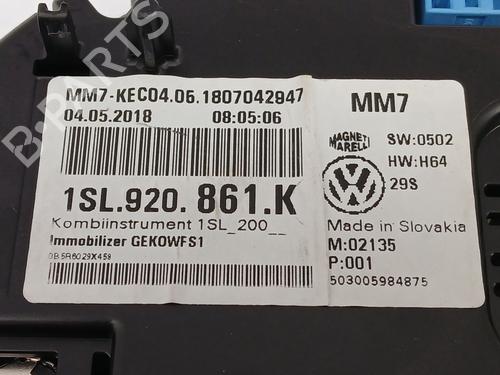 Instrument cluster SEAT Mii (KF1, KE1) 1.0 | BP31679966C47  - Image 7