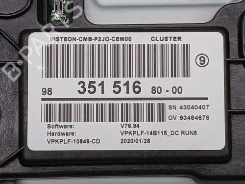 Instrument cluster OPEL CORSA F (P2JO) | BP29023289C47