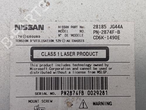 Radio NISSAN QASHQAI / QASHQAI +2 I (J10, NJ10, JJ10E) 2.0 All-wheel Drive | BP25745633E6 