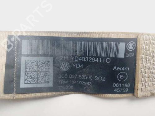 Rear left seatbelt VW PASSAT B7 (362) 2.0 TDI | BP16765611I29 