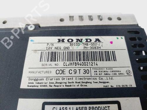 Radio HONDA INSIGHT (ZE_)  | BP19155129E6 