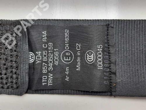 Rear left seatbelt VW TOURAN (1T1, 1T2) 1.9 TDI | BP10722637I29 