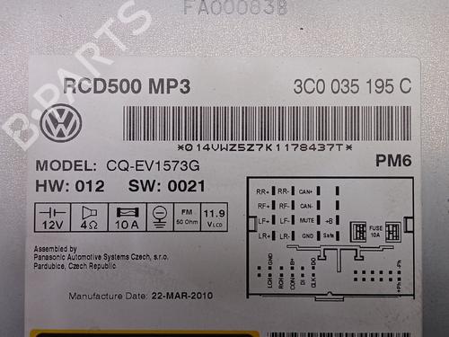 Radio VW PASSAT B6 Variant (3C5) 2.0 TDI 16V | BP31940883E6 - Image 6