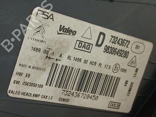 Right headlight CITROËN C4 III (BA_, BB_, BC_) 1.2 PureTech 130 (BAHNSA, BAHNSB) | BP34216604C29  - Image 7