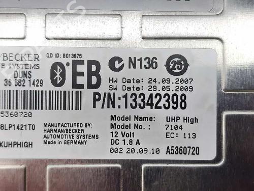 Electronic module OPEL INSIGNIA A Sports Tourer (G09)  | BP20686719M83 