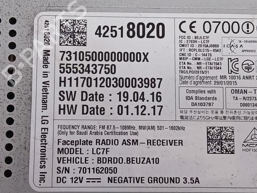 Radio OPEL CORSA E (X15)  | BP31679917E6 